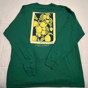 Simply Southern Lemon Graphic Long Sleeve Shirt. Size XXLarge